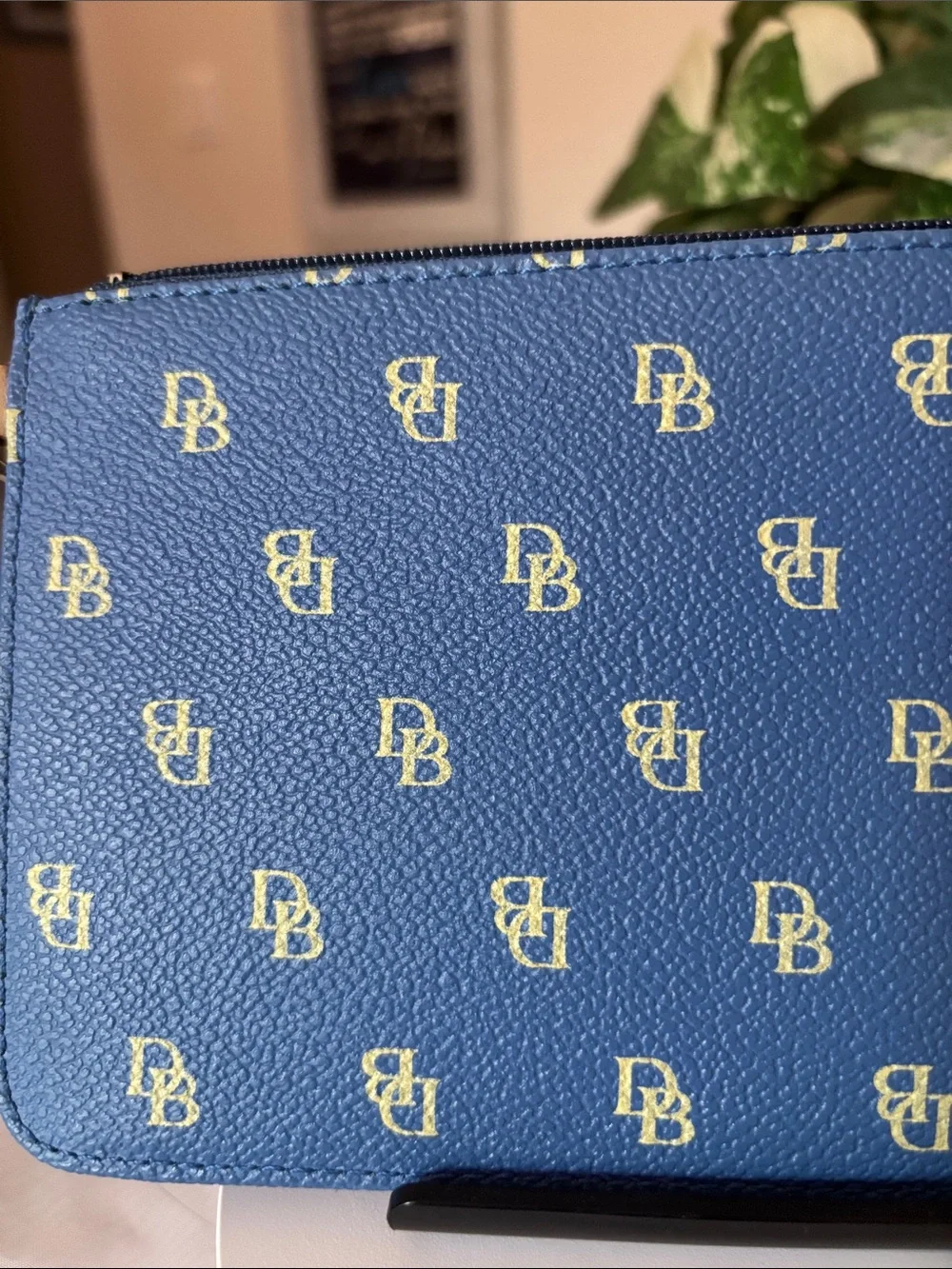 Dooney & Bourke Blue Wristlet with Card Case
